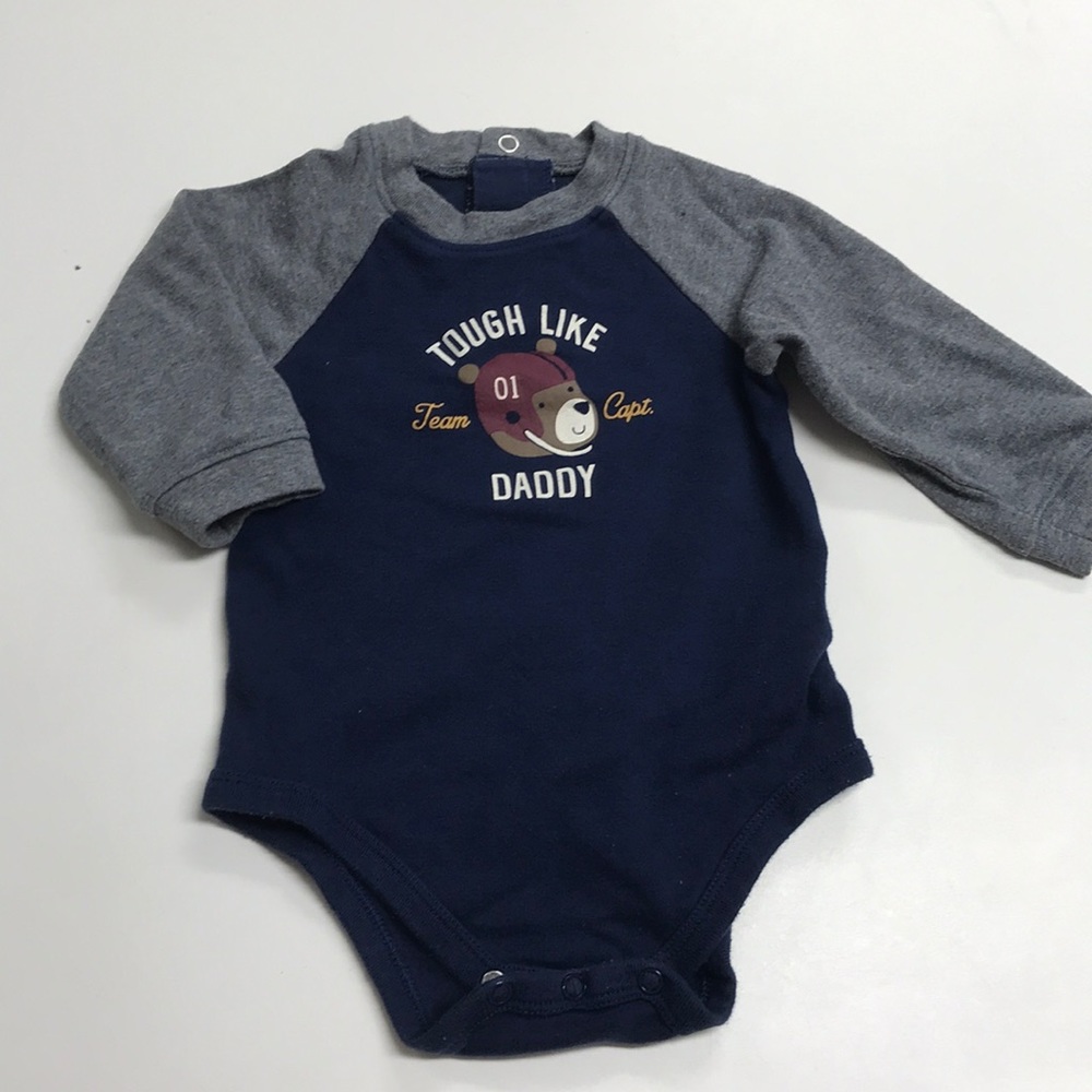 Long sleeve “tough like daddy”onesie